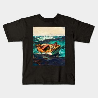 The Gulf Stream (1899) by Winslow Homer Kids T-Shirt